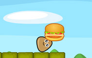 無料のオンラインゲームPou Food Hunt